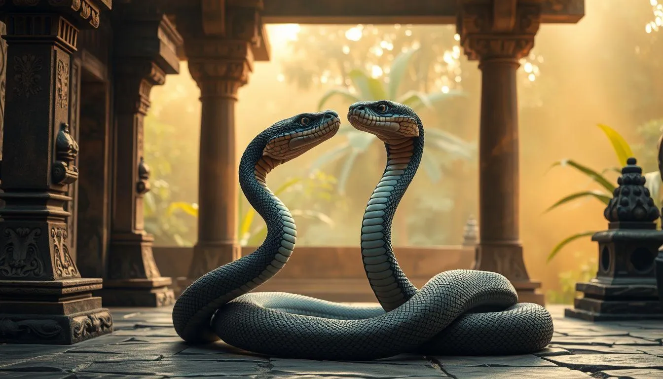 Makna Mimpi Ular Kembar dalam Primbon Jawa (c) Ilustrasi AI