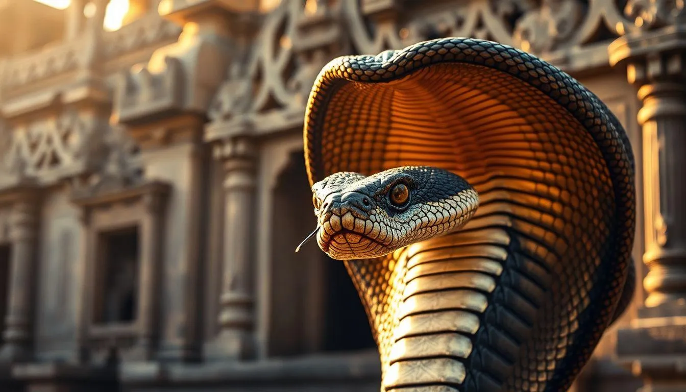 Simbolisme King Cobra dalam Berbagai Budaya (c) Ilustrasi AI