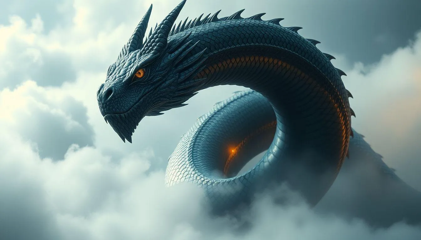 Pengertian dan Simbolisme Ular Naga Raksasa dalam Mimpi (c) Ilustrasi AI