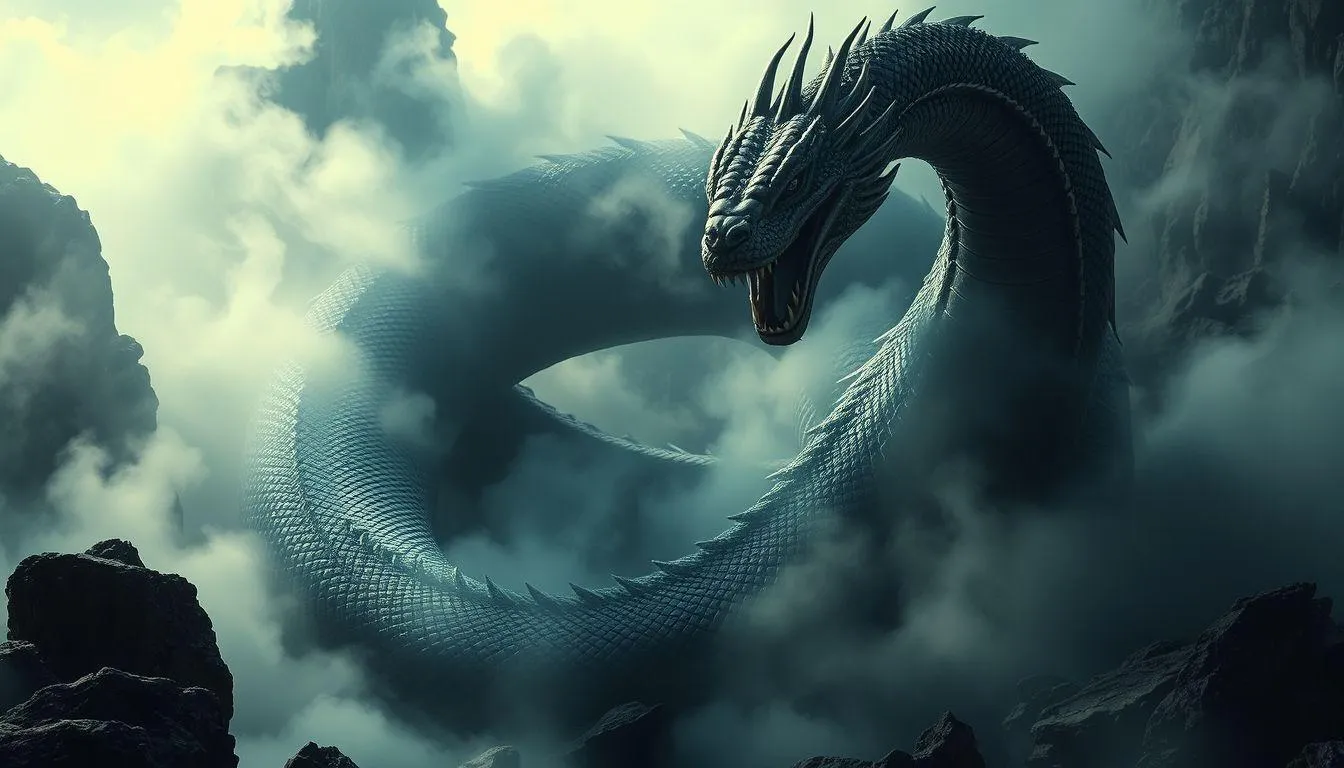 Makna Psikologis dan Spiritual Mimpi Ular Naga Raksasa (c) Ilustrasi AI