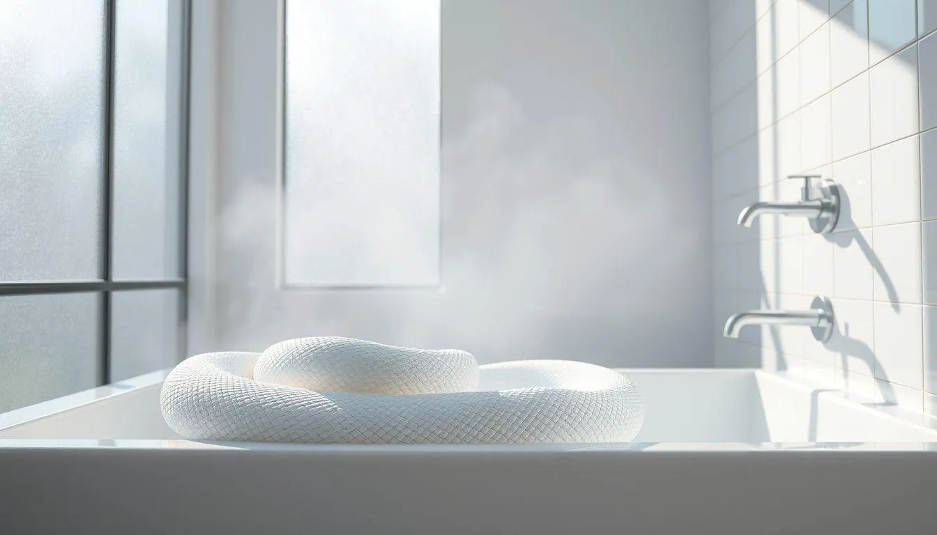 Tafsir Mimpi Ular Putih di Kamar Mandi Menurut Berbagai Pandangan (c) Ilustrasi AI