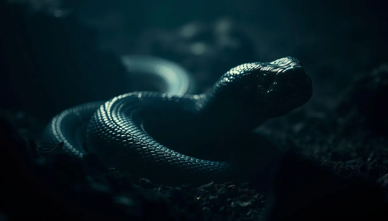 Tafsir Mimpi Ular Setengah Badan Menurut Islam (c) Ilustrasi AI