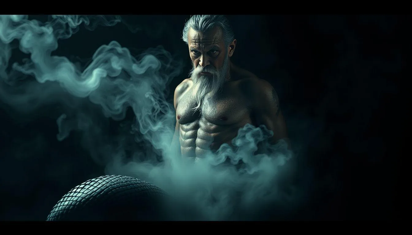 Pengertian dan Makna Dasar Mimpi Ular Setengah Manusia (c) Ilustrasi AI