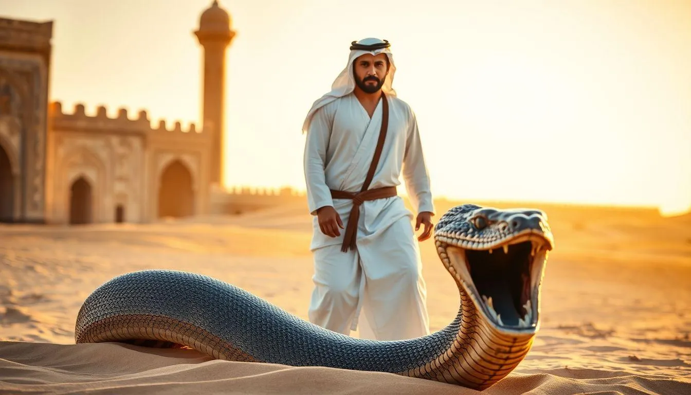 Tafsir Mimpi Melindas Ular dalam Islam (c) Ilustrasi AI