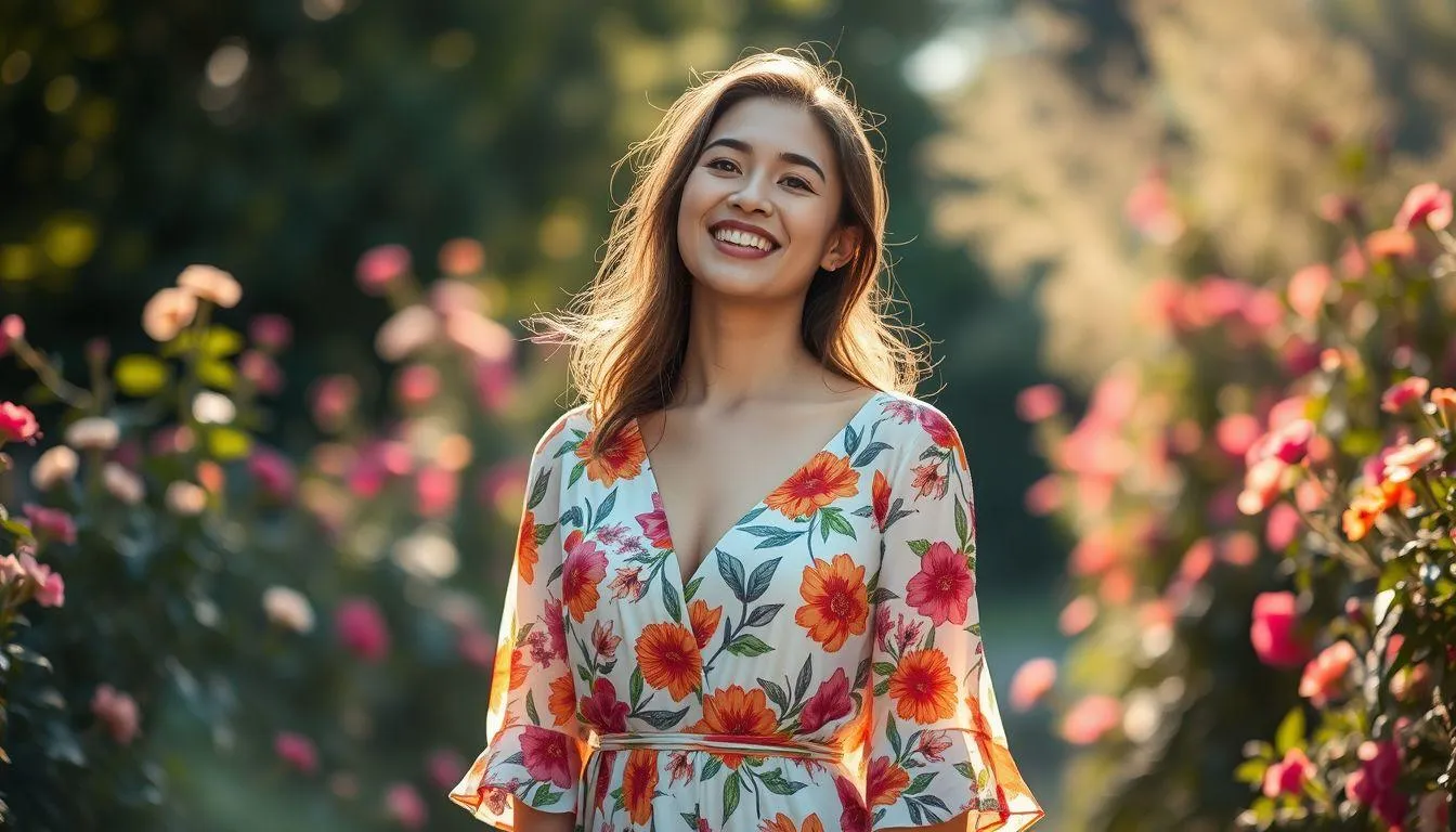 Makna Umum Mimpi Memakai Baju Baru Motif Bunga (c) Ilustrasi AI