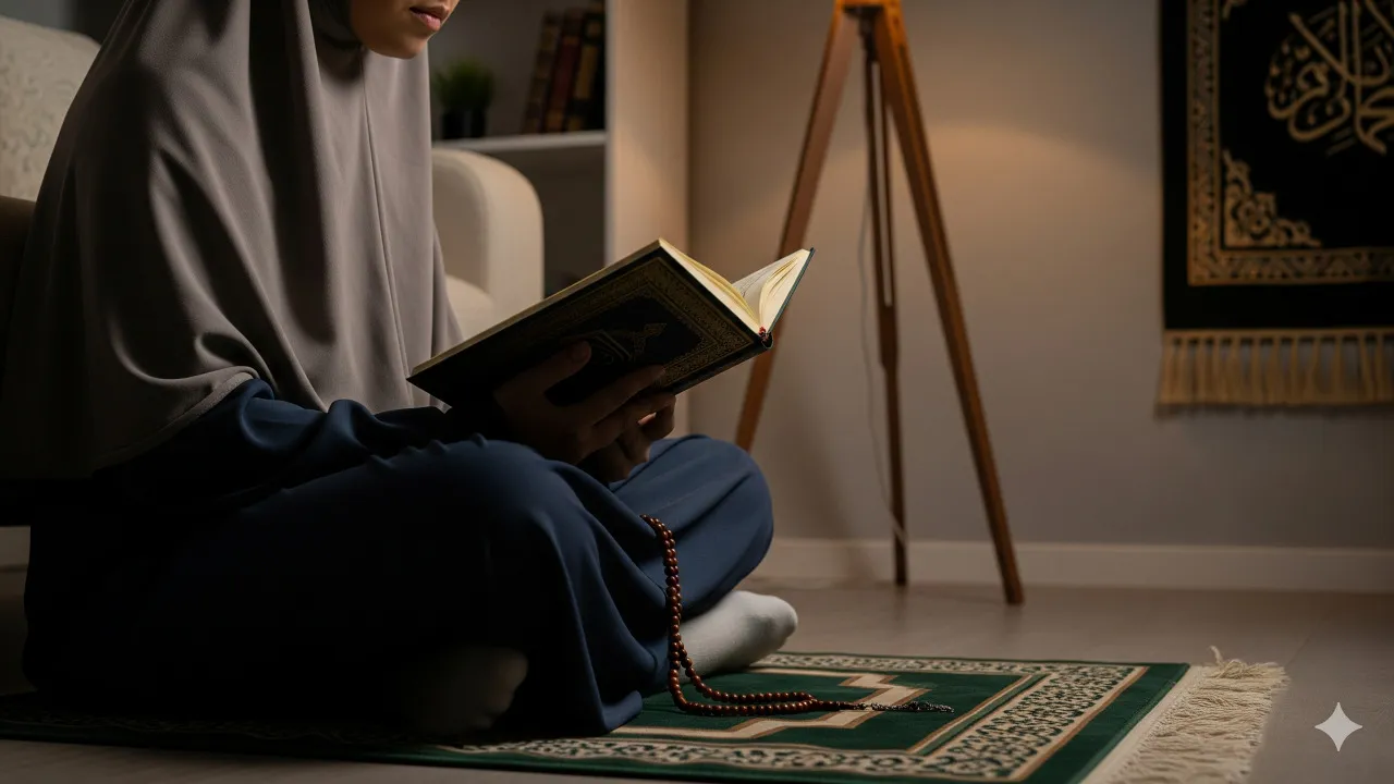 Definisi Mimpi Membaca Al-Qur'an (c) Ilustrasi AI