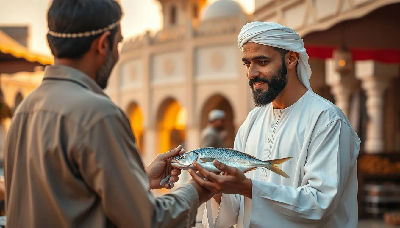 Tafsir Mimpi Memberi Ikan Menurut Tradisi Islam (c) Ilustrasi AI