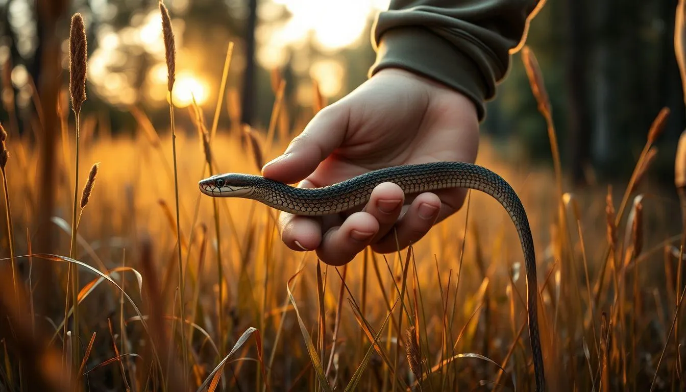 Variasi Mimpi Membuang Ular dan Maknanya (c) Ilustrasi AI
