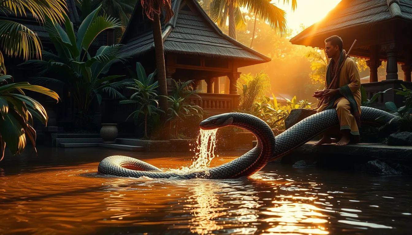 Simbolisme Ular dalam Berbagai Budaya (c) Ilustrasi AI