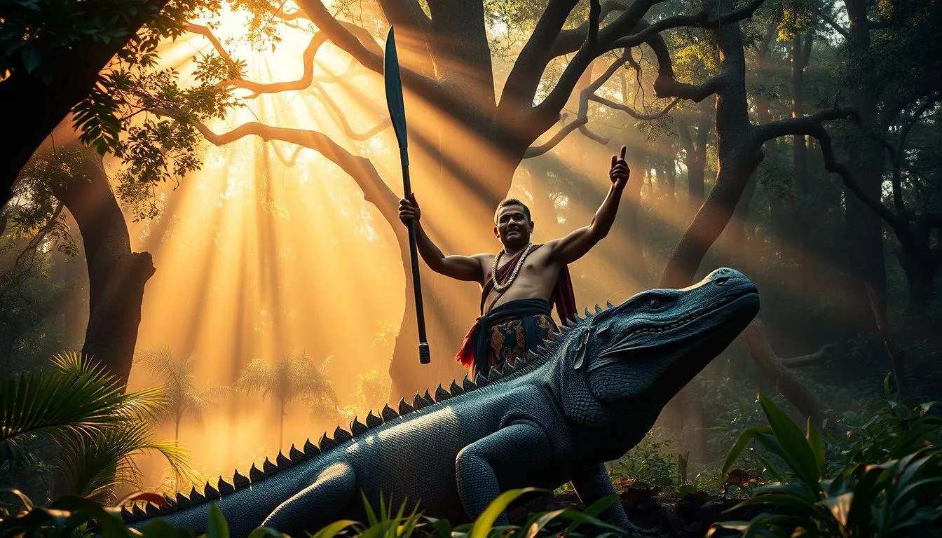 Makna Dasar Mimpi Membunuh Biawak (c) Ilustrasi AI
