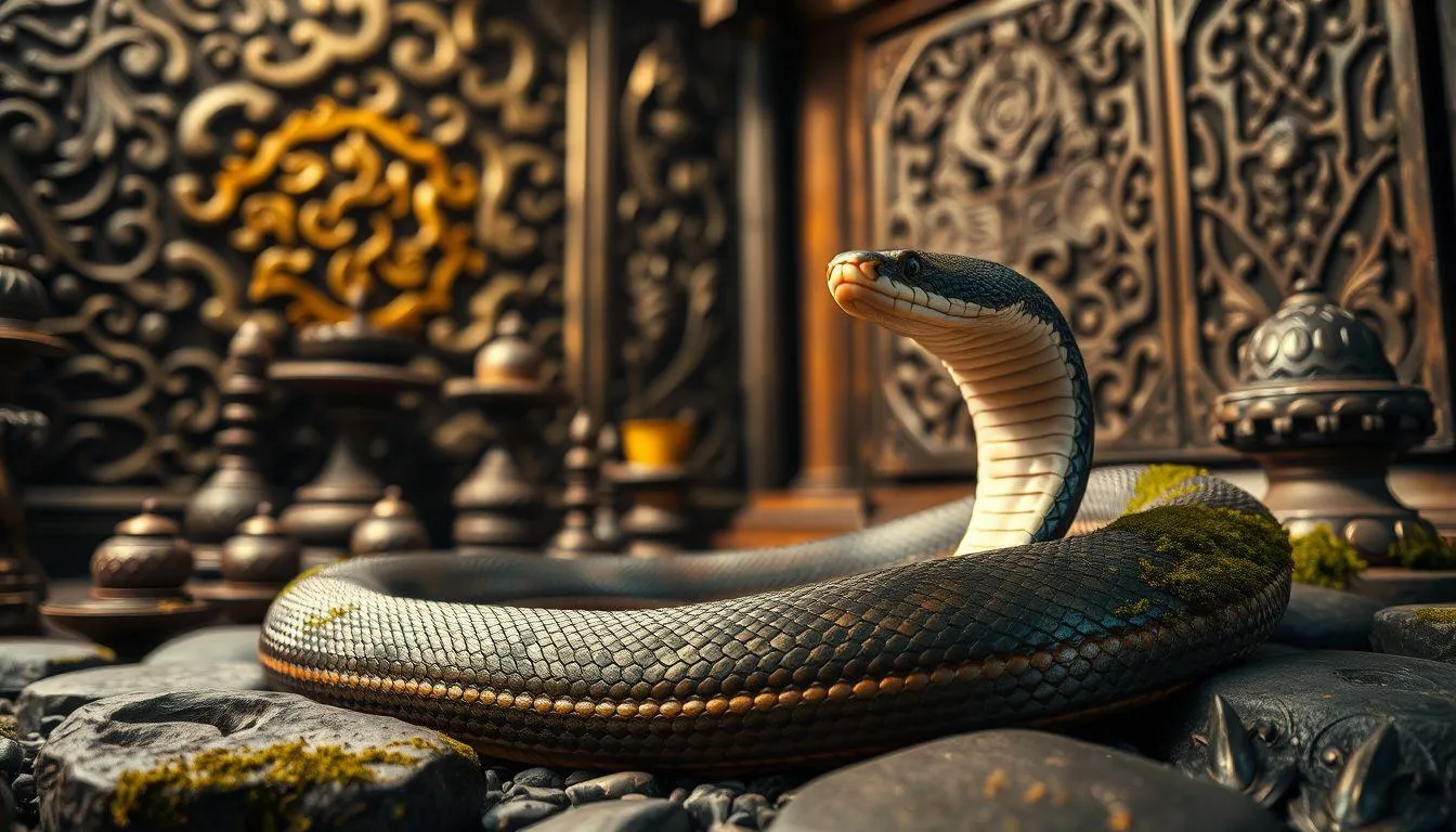 Simbolisme Ular Berbisa dalam Berbagai Tradisi (c) Ilustrasi AI