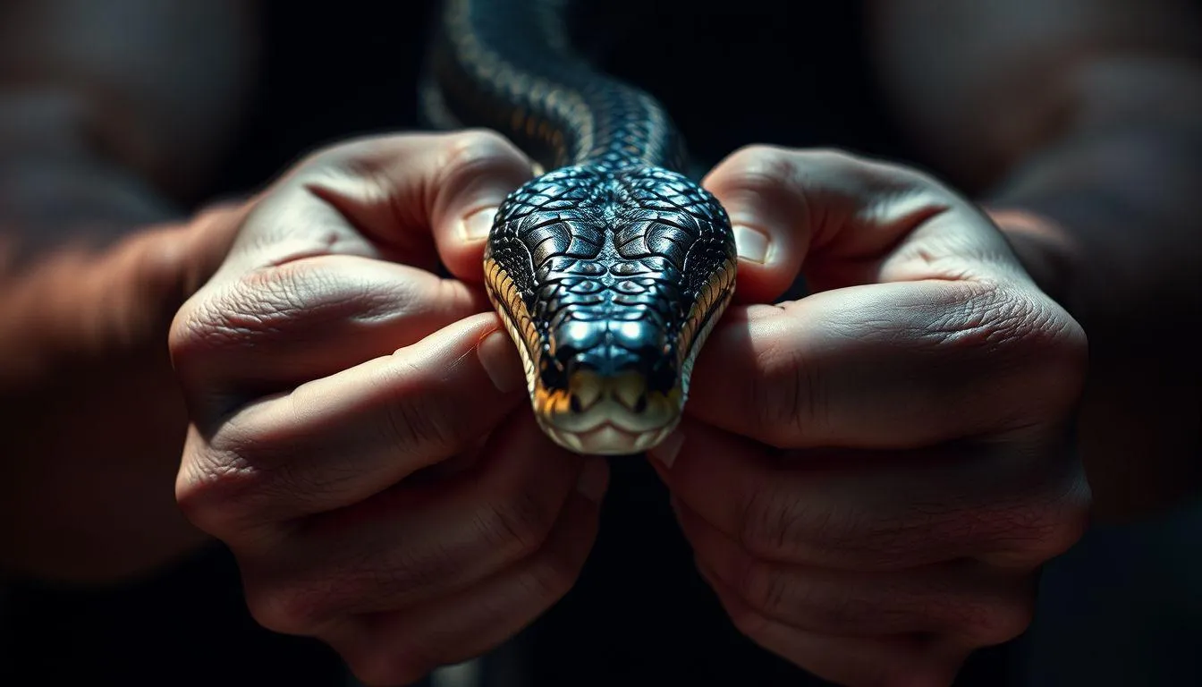 Interpretasi Berdasarkan Cara Membunuh Ular Berbisa (c) Ilustrasi AI