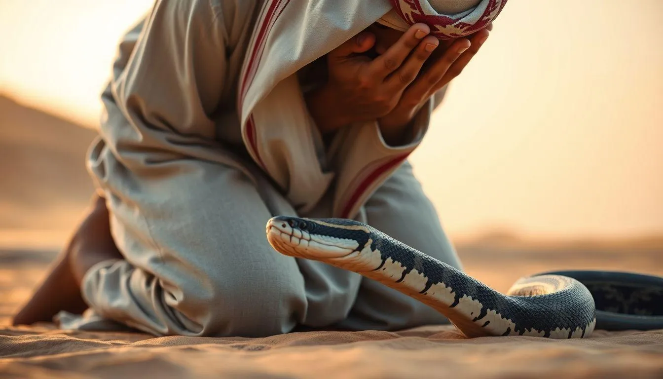 Tafsir Mimpi Membunuh Ular Weling Menurut Islam (c) Ilustrasi AI