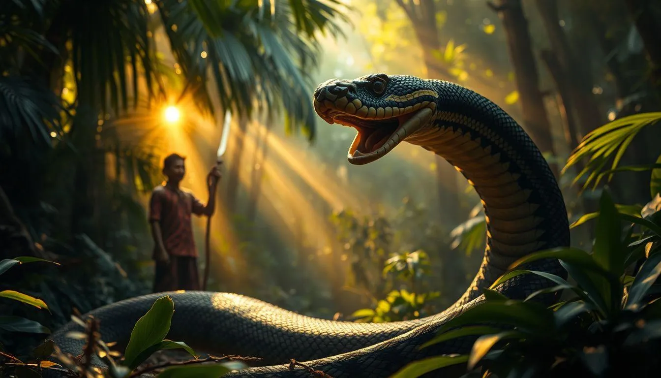 Makna Mimpi Membunuh Ular Weling dalam Primbon Jawa (c) Ilustrasi AI