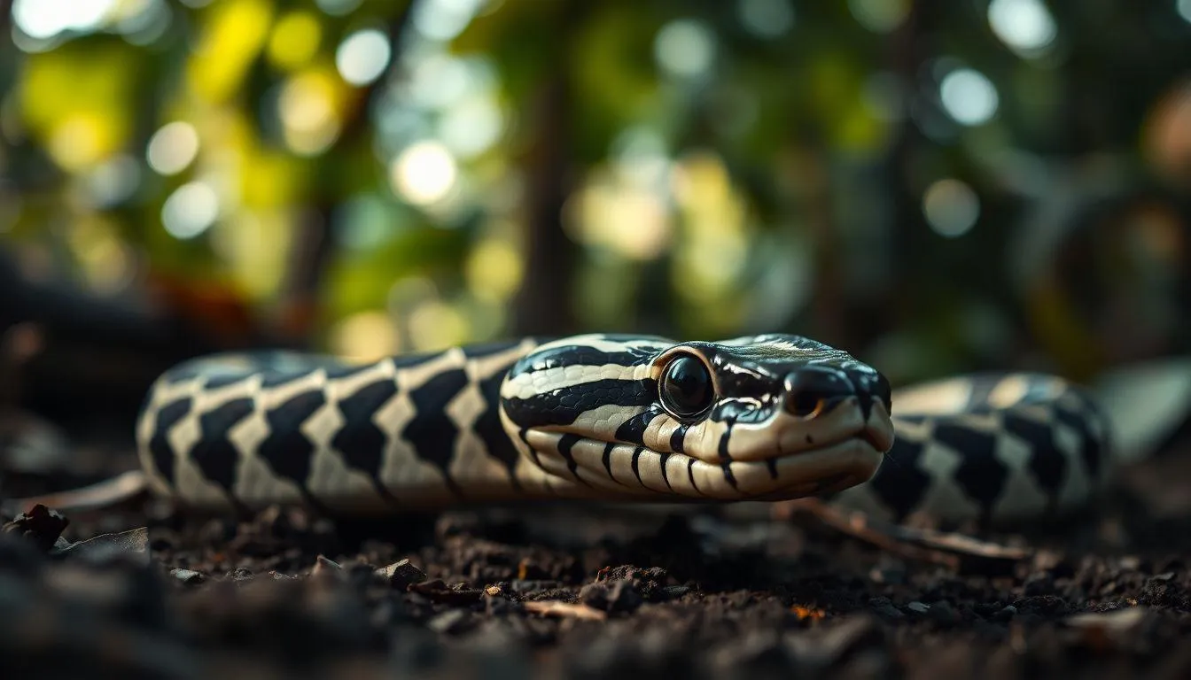 Interpretasi Psikologis Mimpi Membunuh Ular Weling (c) Ilustrasi AI