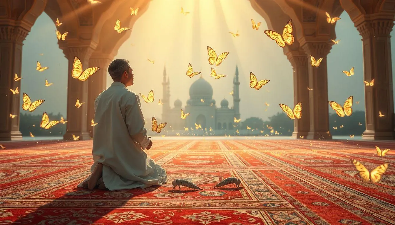 Makna Spiritual Mimpi Membunuh Ulat Bulu dalam Islam (c) Ilustrasi AI