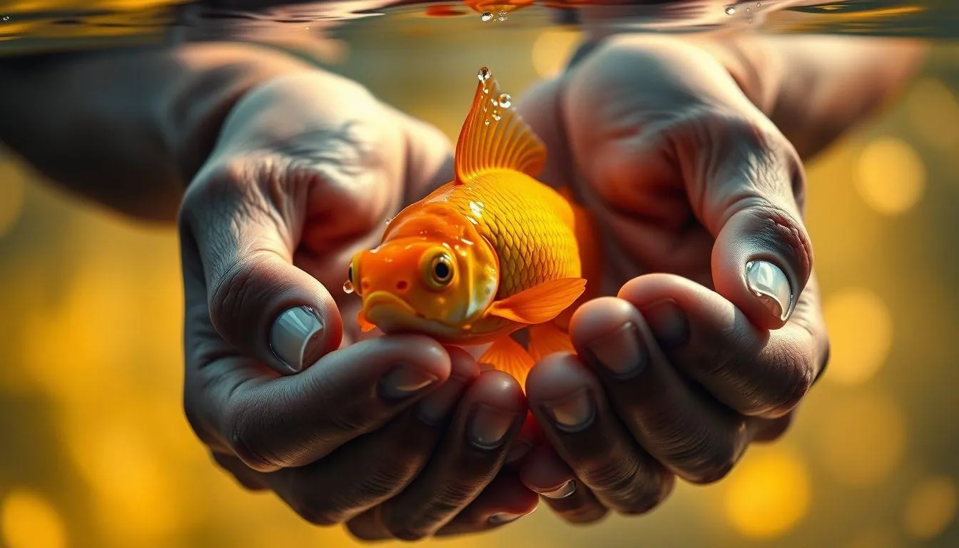 Interpretasi Psikologis Mimpi Memegang Ikan Mas (c) Ilustrasi AI