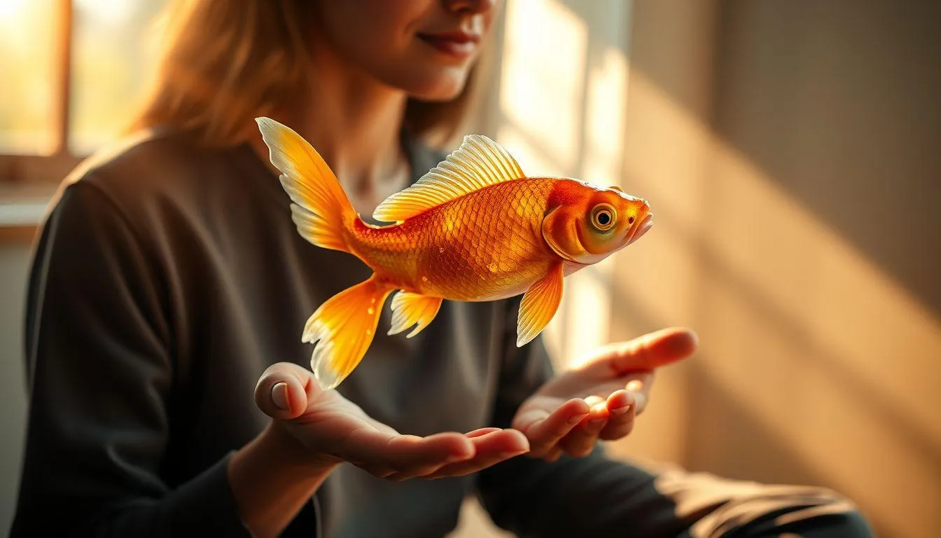 Cara Menyikapi dan Memanfaatkan Mimpi Memegang Ikan Mas (c) Ilustrasi AI