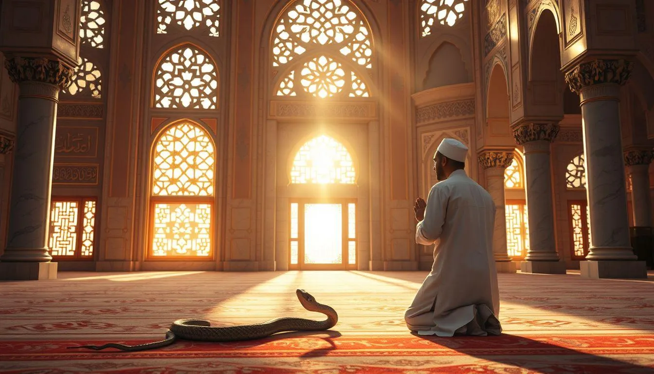 Arti Mimpi Memelihara Ular Besar dalam Perspektif Islam (c) Ilustrasi AI