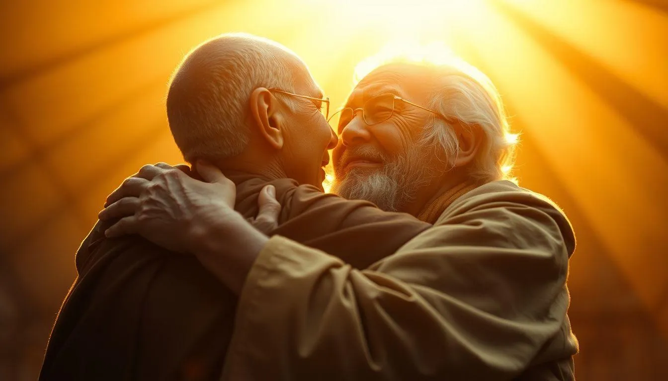 Tafsir Mimpi Memeluk Guru Sambil Menangis Menurut Berbagai Perspektif (c) Ilustrasi AI