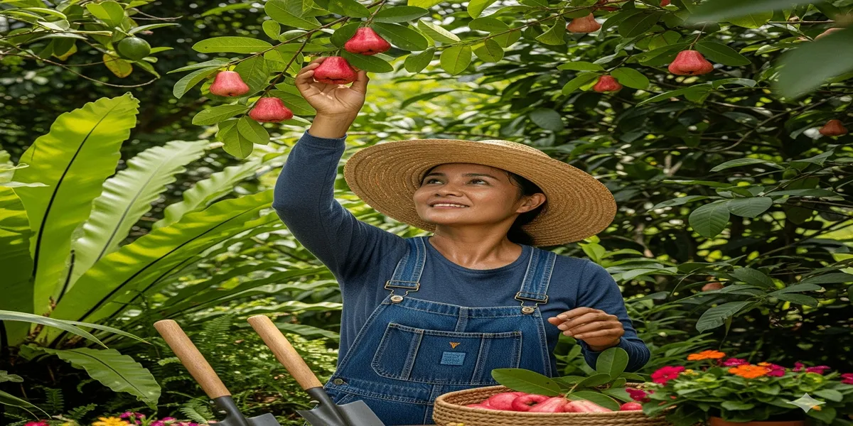 Tafsir Umum Mimpi Memetik Buah Jambu Air (c) Ilustrasi AI