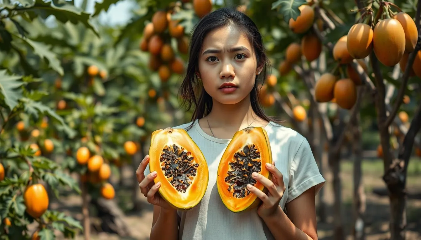 Pertanyaan Umum Seputar Mimpi Memetik Buah Pepaya (c) Ilustrasi AI