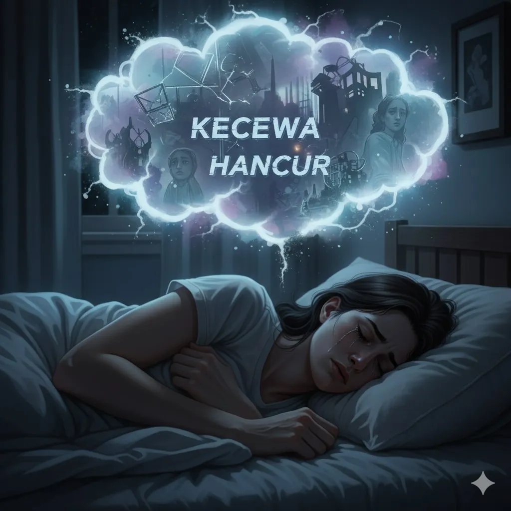 FAQ Seputar Arti Mimpi Menangis Karena Kecewa (c) Ilustrasi AI