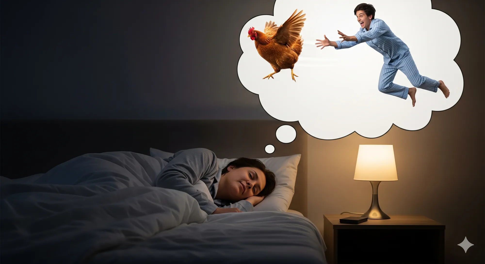 Pengertian Mimpi Menangkap Ayam (c) Ilustrasi AI