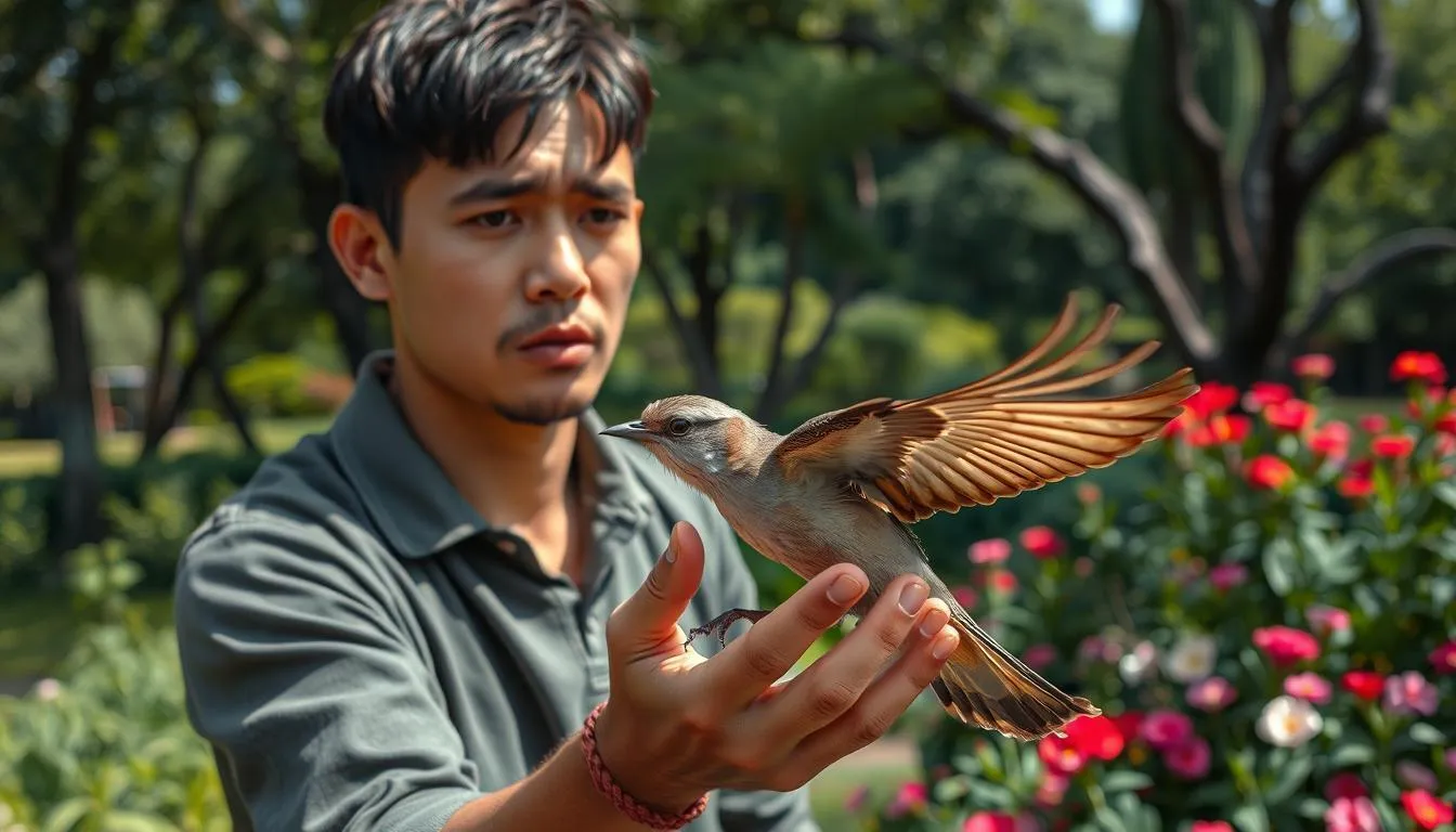 Apakah Mimpi Menangkap Burung Selalu Pertanda Baik? (c) Ilustrasi AI