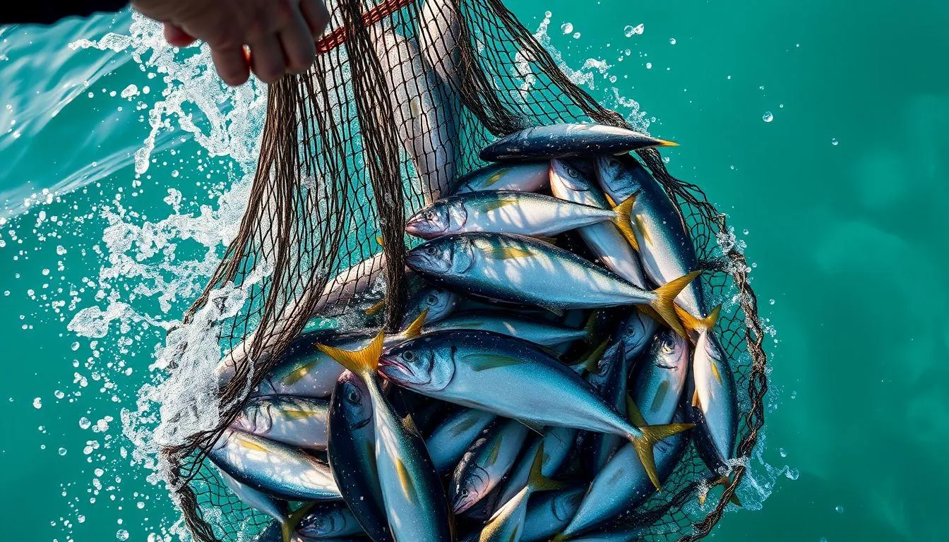 Ikan dalam jaring (c) Ilustrasi AI