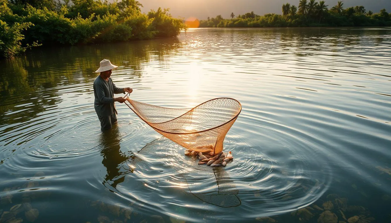 Pengertian dan Simbolisme Mimpi Menangkap Ikan dan Udang (c) Ilustrasi AI