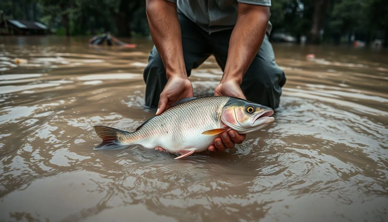 Perspektif Psikologi Modern tentang Mimpi Banjir dan Menangkap Ikan (c) Ilustrasi AI