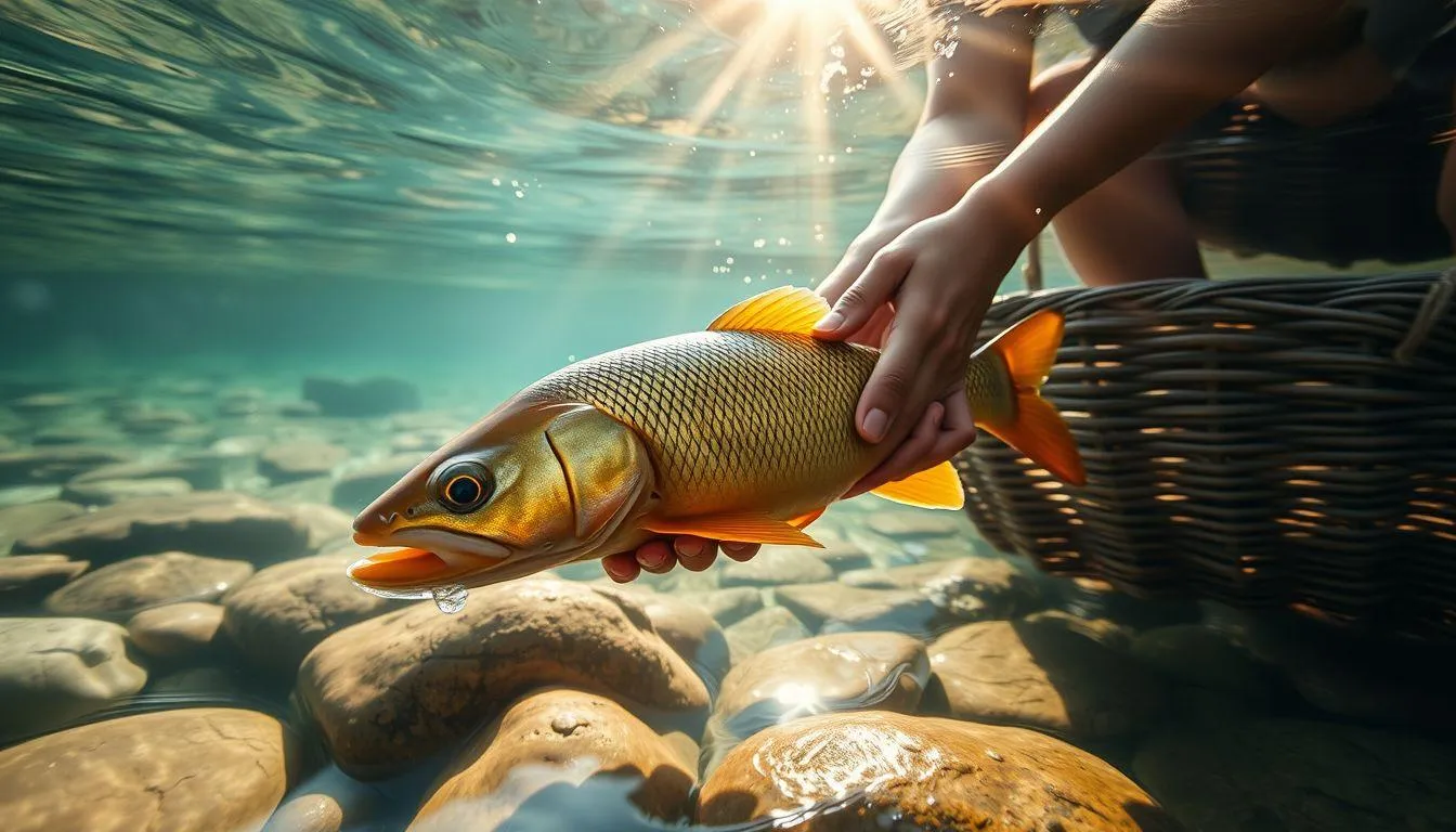 Tafsir Mimpi Menangkap Ikan di Air Jernih Menurut Berbagai Tradisi (c) Ilustrasi AI