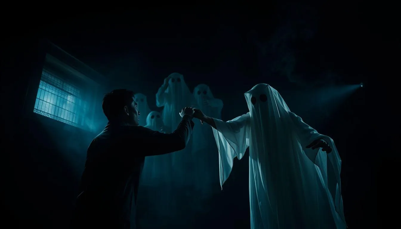 Pengertian dan Makna Dasar Mimpi Menangkap Pocong (c) Ilustrasi AI