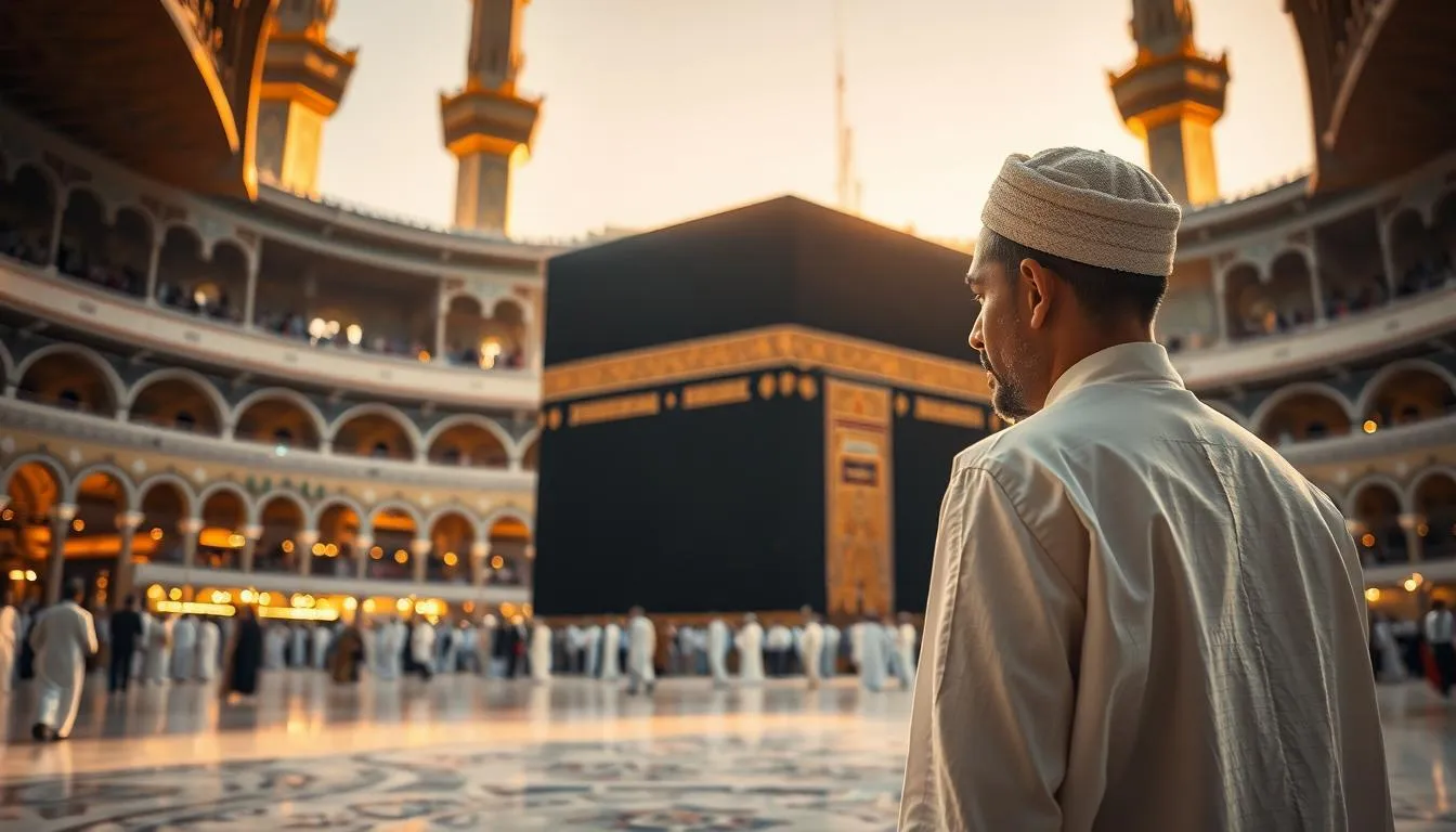 Pengertian Mimpi Mencium Ka'bah Sambil Menangis (c) Ilustrasi AI