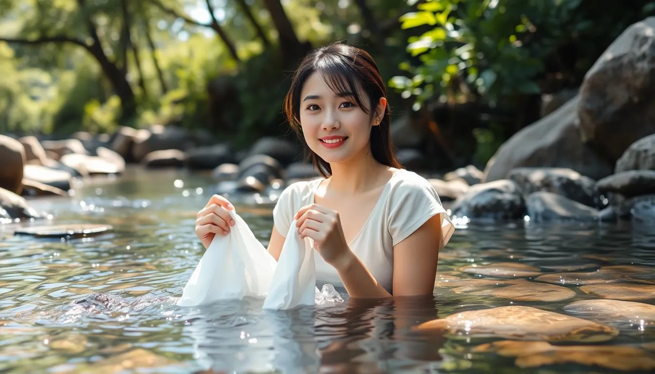 Perspektif Psikologi tentang Mimpi Mencuci Baju di Air Jernih (c) Ilustrasi AI