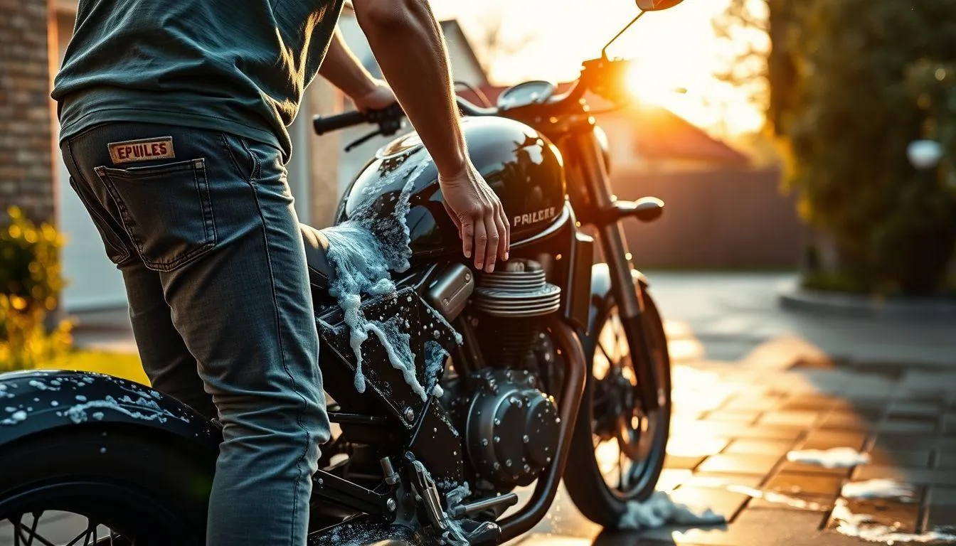 Pengertian dan Makna Dasar Mimpi Mencuci Motor (c) Ilustrasi AI