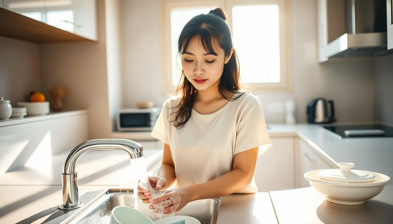 Mitos dan Fakta Seputar Mimpi Mencuci Piring (c) Ilustrasi AI