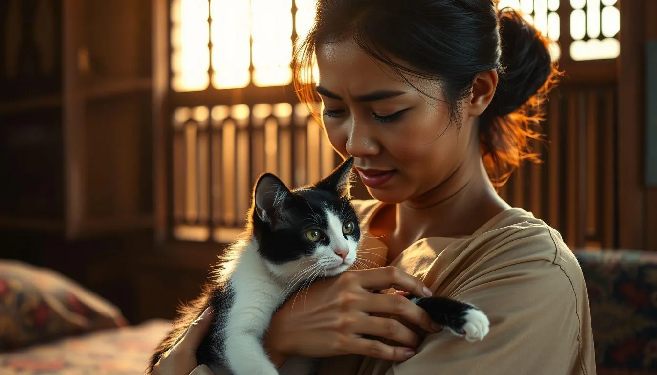 Makna Berdasarkan Warna Kucing yang Ditemukan (c) Ilustrasi AI