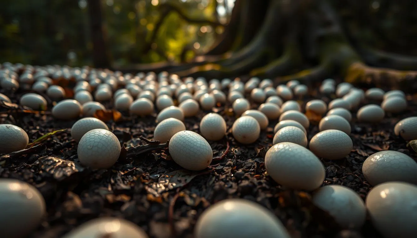 Pengertian dan Makna Umum Mimpi Menemukan Telur Ular Banyak (c) Ilustrasi AI