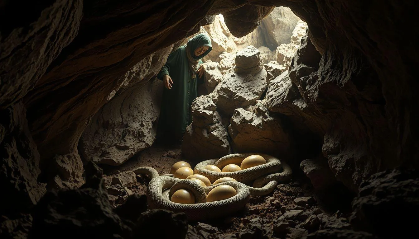 Variasi Mimpi Telur Ular dan Maknanya (c) Ilustrasi AI