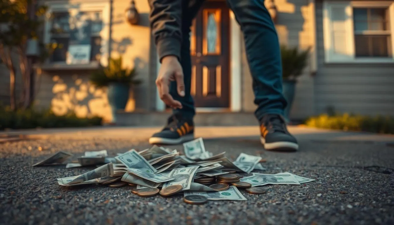 Pengertian dan Makna Umum Arti Mimpi Menemukan Uang di Depan Rumah (c) Ilustrasi AI