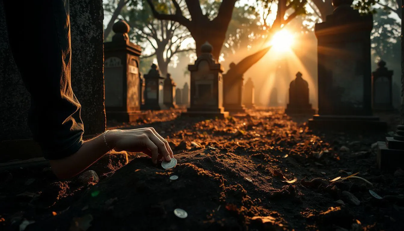 Tafsir Mimpi Menemukan Uang di Kuburan Menurut Primbon Jawa (c) Ilustrasi AI