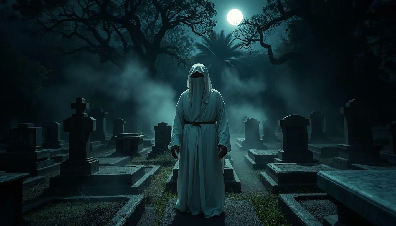 Pengertian dan Simbolisme Pocong dalam Mimpi (c) Ilustrasi AI