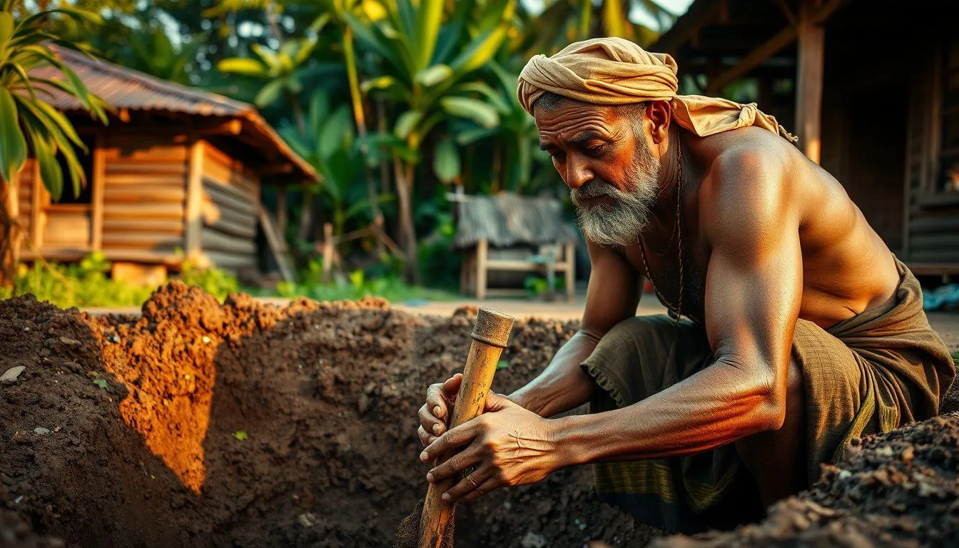 Pengertian dan Makna Dasar Mimpi Menggali Sumur (c) Ilustrasi AI