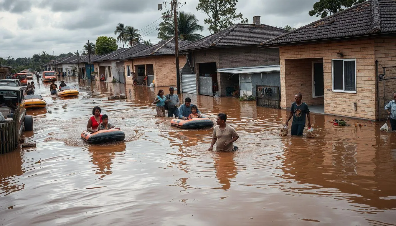 Pesan dan Hikmah dari Mimpi Mengungsi Karena Banjir (c) Ilustrasi AI