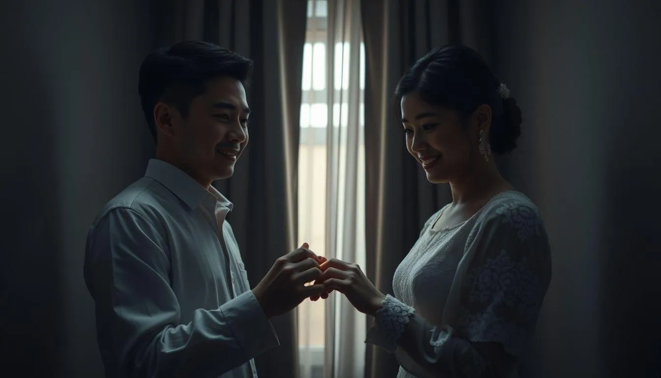 Pengertian dan Makna Dasar Mimpi Menikah Siri (c) Ilustrasi AI