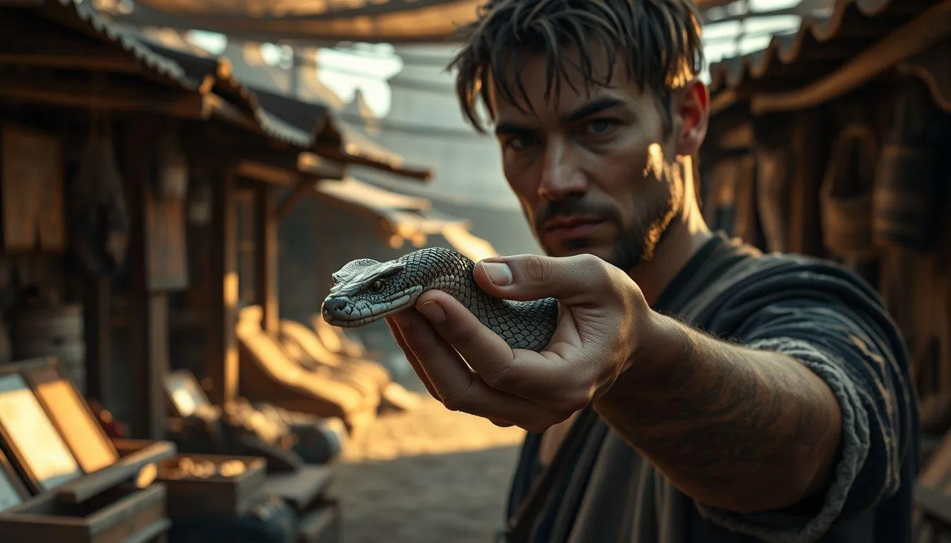 Pengertian dan Makna Dasar Mimpi Menjual Ular (c) Ilustrasi AI