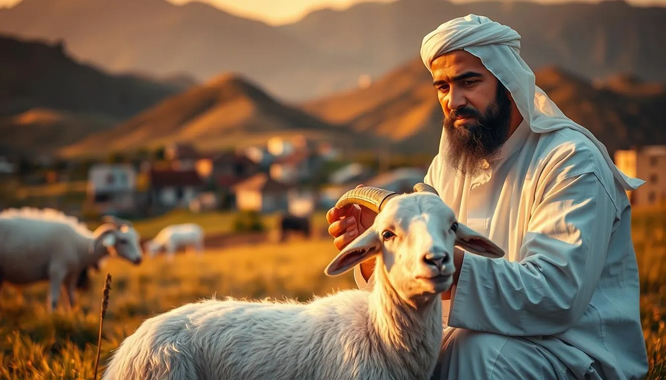 Makna Spiritual Mimpi Menyembelih Kambing (c) Ilustrasi AI