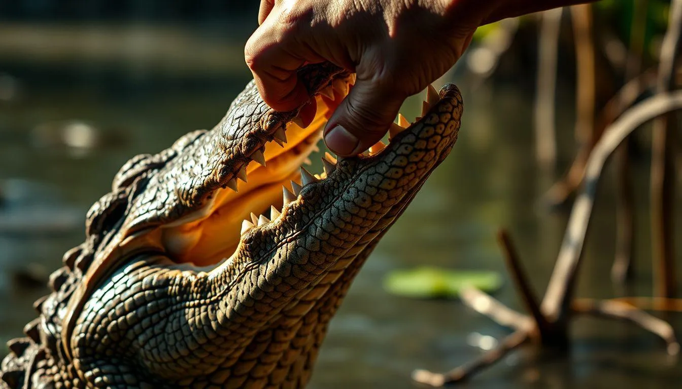 Makna Umum Mimpi Merobek Mulut Buaya (c) Ilustrasi AI